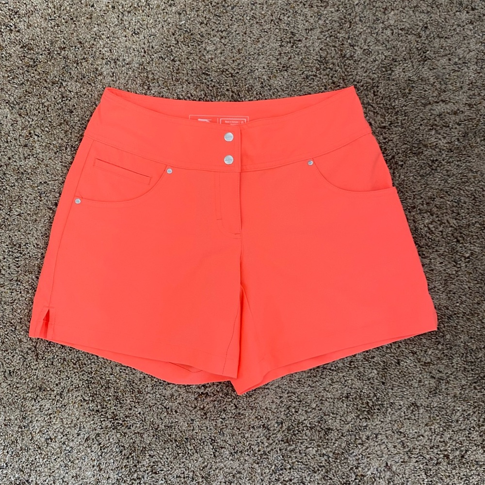 Bright Orange Golf Shorts